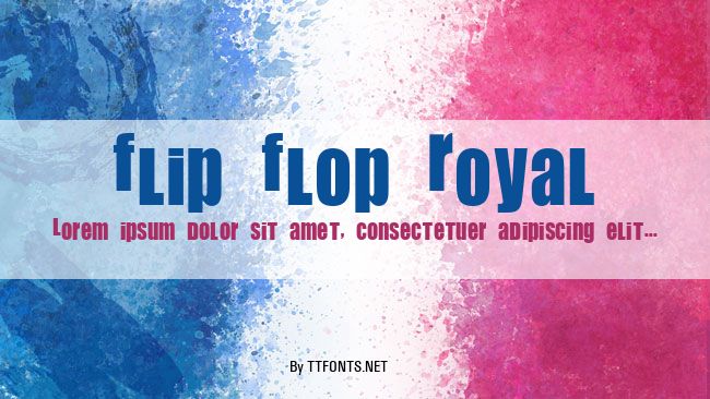 Flip Flop Royal example
